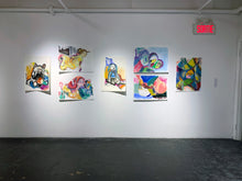 Load image into Gallery viewer, 7 Mommy Mayhem paintings by artist Rachael Grad