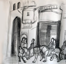 Load image into Gallery viewer, After the Plague Party, Good Gov painting by Rachael Grad left side