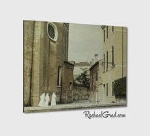 Load image into Gallery viewer, 3 Nuns Venice Italy Art Print on Metal by Artist Rachael Grad Fine Artwork