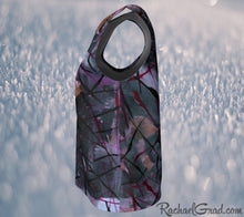 Load image into Gallery viewer, Tank Tops for Women in Black Purple Art by Toronto Artist Rachael Grad side view
