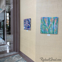 Load image into Gallery viewer, Abstract Flowers and Grass Art in the Hilton Toronto Markham Suites by Artist Rachael Grad November 2019