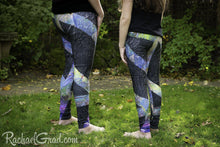 Load image into Gallery viewer, Black Leggings Tights Mom and Me Matching Set Max back by Artist Rachael Grad 