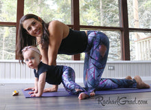 Load image into Gallery viewer, Jess and Baby Rachel in Matching Alex Leggings by Artist Rachael Grad kneeling