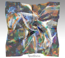 Load image into Gallery viewer, black white men's pocket square by artist Rachael Grad