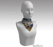 Load image into Gallery viewer, 16 x 16 neck scarf or men's pocket square by artist Rachael Grad