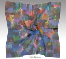 Load image into Gallery viewer, blue purple men's pocket square by artist Rachael Grad