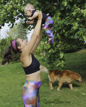 Load image into Gallery viewer, Mommy and Me Leggings by Toronto Artist Rachael Grad with Jess and Baby Rachel and Dog