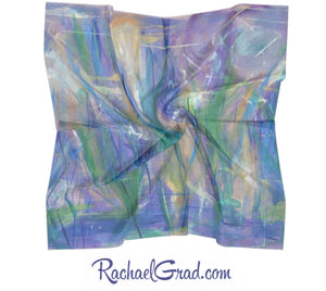 Pocket Squares - Silk & Crepe Fabric-Square Scarf-Canadian Artist Rachael Grad