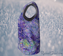 Load image into Gallery viewer, Tank Top for Women in Purple Long Style by Toronto Artist Rachael Grad side