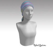 Load image into Gallery viewer, Turquoise Holiday Gift Scarf Ladies | Teal Fashion Scarf by Toronto Artist Rachael Grad