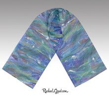 Load image into Gallery viewer, Purple and Blue Scarves for Women by Toronto Artist Rachael Grad