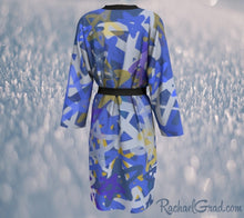 Load image into Gallery viewer, Bathrobe with Stars Artwork by Canadian Artist Rachael Grad back