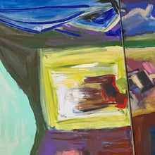 Load image into Gallery viewer, Detail of Dream Space Abstract Painting by Toronto Artist Rachael Grad