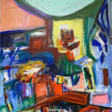 Load image into Gallery viewer, Detail of Dream Space Abstract Painting by Canadian Artist Rachael Grad