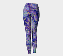 Load image into Gallery viewer, Jen-Jen Purple Leggings-Leggings-Canadian Artist Rachael Grad