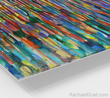 Load image into Gallery viewer, Fluid Art Print Bright Colours 1 24 x 20-Acrylic Print-rachaelgrad artsy abstract colorful artwork multicolor wall art
