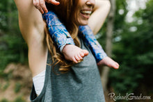 Load image into Gallery viewer, purple baby leggings by Canadian artist Rachael Grad