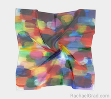 Load image into Gallery viewer, Dot Series 8 Square Scarf Multicolor-Square Scarf-rachaelgrad-rachaelgrad artsy abstract colorful artwork multicolor