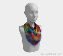 Load image into Gallery viewer, Dot Series 8 Square Scarf Multicolor-Square Scarf-rachaelgrad-rachaelgrad artsy abstract colorful artwork multicolor