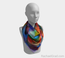 Load image into Gallery viewer, Dot Series 8 Square Scarf Multicolor-Square Scarf-rachaelgrad-rachaelgrad artsy abstract colorful artwork multicolor