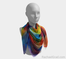 Load image into Gallery viewer, Dot Series 8 Square Scarf Multicolor-Square Scarf-rachaelgrad-rachaelgrad artsy abstract colorful artwork multicolor