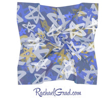 Load image into Gallery viewer, stars art men's pocket square by artist Rachael Grad