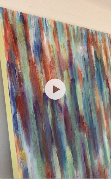 Video of Large Abstract Painting