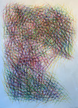 Load image into Gallery viewer, Motherhood Hit Me Like a Train, Mid-Line #4 abstract painting by Rachael Grad