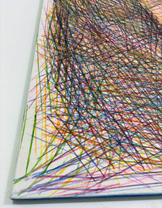 Painting: Motherhood Hit Me Like a Train (Diptych), Rosie-Coloured Windows