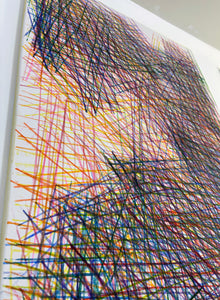 Painting: Motherhood Hit Me Like a Train (Diptych), Rosie-Coloured Windows