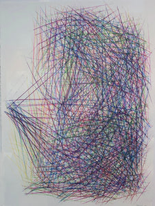 Painting: Motherhood Hit Me Like a Train, Mid-Line #1