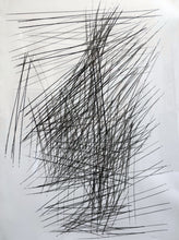 Load image into Gallery viewer, Motherhood Hit Me Like a Train, Sleeper Line #7 abstract painting by Rachael Grad