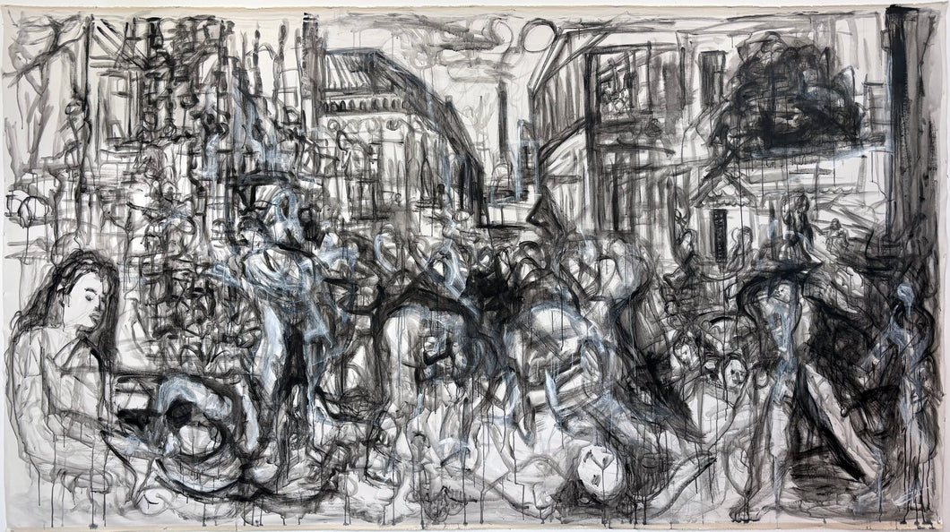 Painting: After the Plague Party, Parisian Celebration