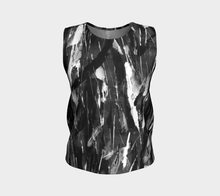 Load image into Gallery viewer, Black and Water loose tank top dark-Loose Tank Top (Regular)-Canadian Artist Rachael Grad