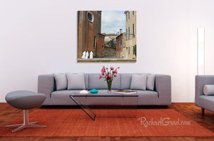 3 Nuns in Italy Photography art print in living riom by artist Rachael Grad3 Nuns in Italy Photography art print in living room by artist Rachael Grad web wm.psd