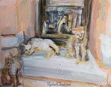 Load image into Gallery viewer, 3 cat in venice Italy by toronto artist rachael grad