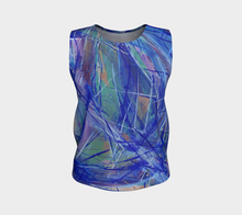 Load image into Gallery viewer, Blue Green Tank Top Loose-Loose Tank Top (Regular)-Canadian Artist Rachael Grad