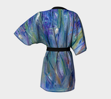 Load image into Gallery viewer, Kimono Robe - Blue Abstract Art-Kimono Robe-Canadian Artist Rachael Grad