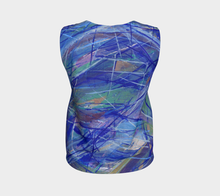 Load image into Gallery viewer, Blue Green Tank Top Loose-Loose Tank Top (Regular)-Canadian Artist Rachael Grad