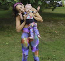 Load image into Gallery viewer, Baby Art Leggings by Toronto Artist Rachael Grad with Mom and Baby Girl Matching