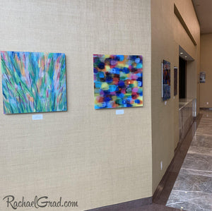 Colorful Art in the Hilton Toronto Markham Suites by Artist Rachael Grad outside conference centre