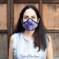 Toronto Artist Rachael Grad in purple face mask