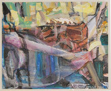 Load image into Gallery viewer, Abstracted City, Collage Painting by Artist Rachael Grad