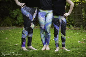 Black Leggings Mom and Me Tights by Artist Rachael Grad Max 3 in a row front