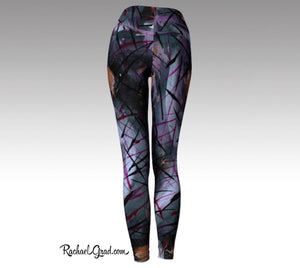 Holiday Gift for Mom: Mommy and Me Matching Leggings, Mom and Me Outfit Black Pants by Artist Rachael Grad