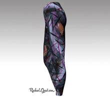 Load image into Gallery viewer, Black Abstract Art Yoga Leggings by Toronto Artist Rachael Grad