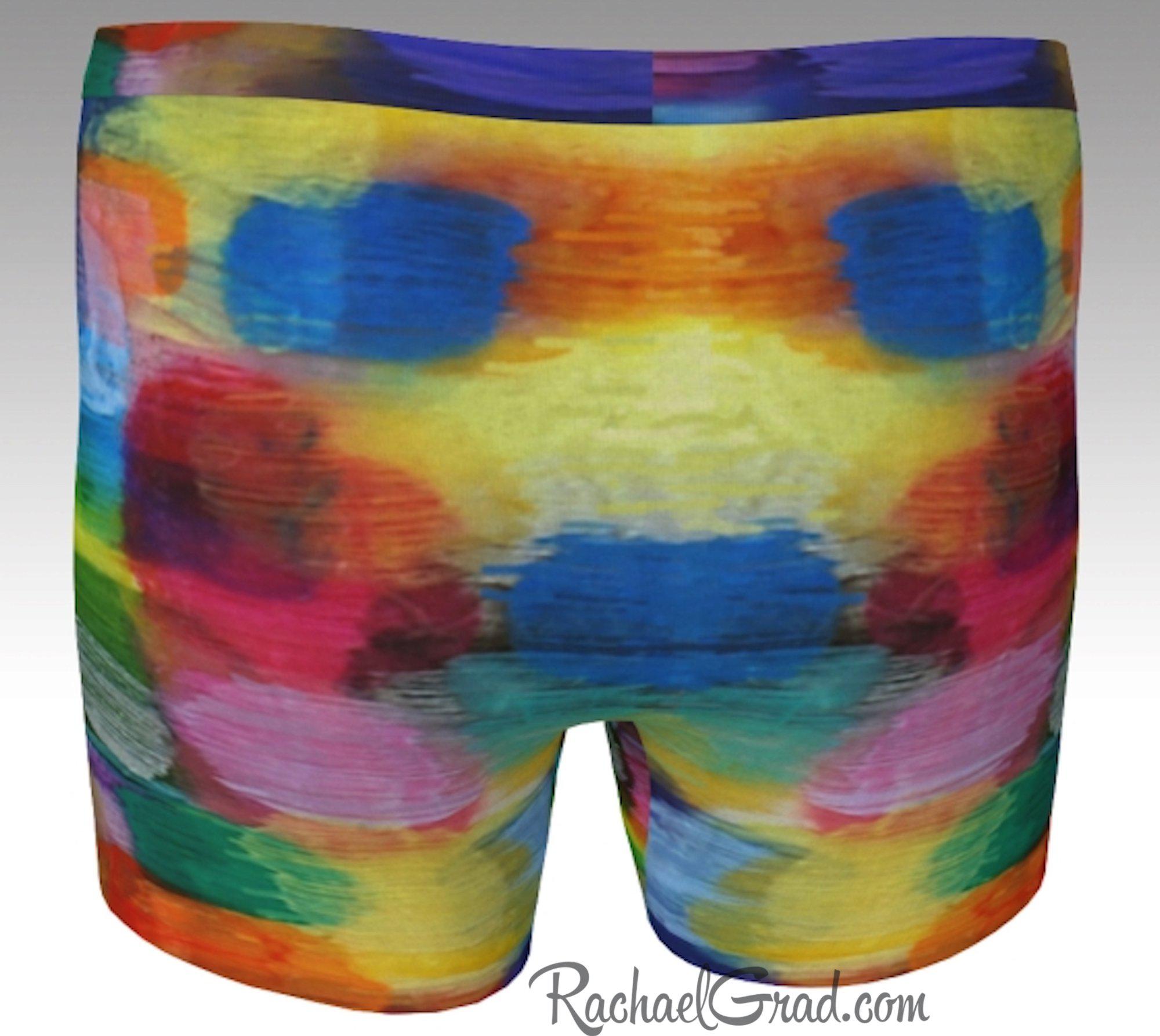 Colorful Mens Boxer Briefs, Multicolor Art by Artist Rachael Grad