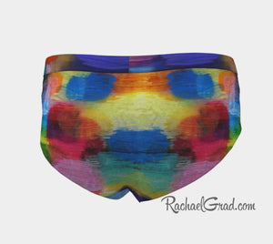 Women's Briefs - Colorful Abstract Art Underwear by Artist Rachael Grad