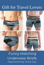 Load image into Gallery viewer, Gift for Travel Lovers: Matching Venice Dogs Underwear by Artist Rachael Grad