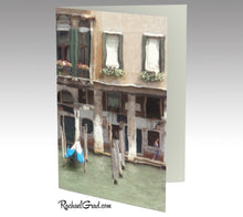 Load image into Gallery viewer, Grand Canal Venice Italy Stationery Note Card Set by Toronto Artist Rachael Grad front